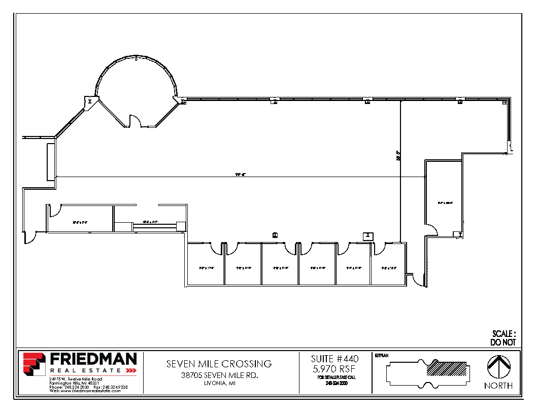 38705 7 Mile Rd, Livonia, MI for lease Floor Plan- Image 1 of 1