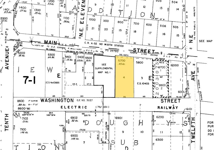 1112 E Main St, Hillsboro, OR for sale - Plat Map - Image 2 of 2