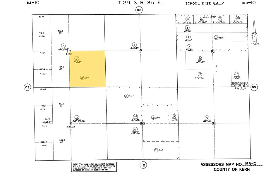 Kelso Valley Rd, Weldon, CA for sale - Plat Map - Image 3 of 5