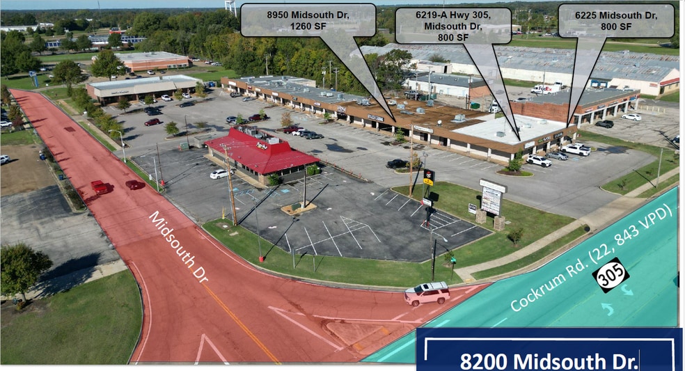 8200 Midsouth dr, Olive Branch, MS for lease - Building Photo - Image 1 of 7