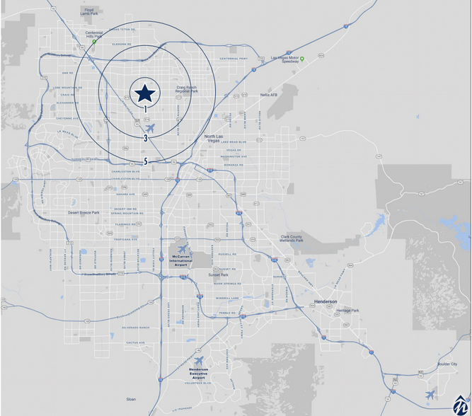 Craig and Decatur, North Las Vegas, NV for sale - Aerial - Image 1 of 3