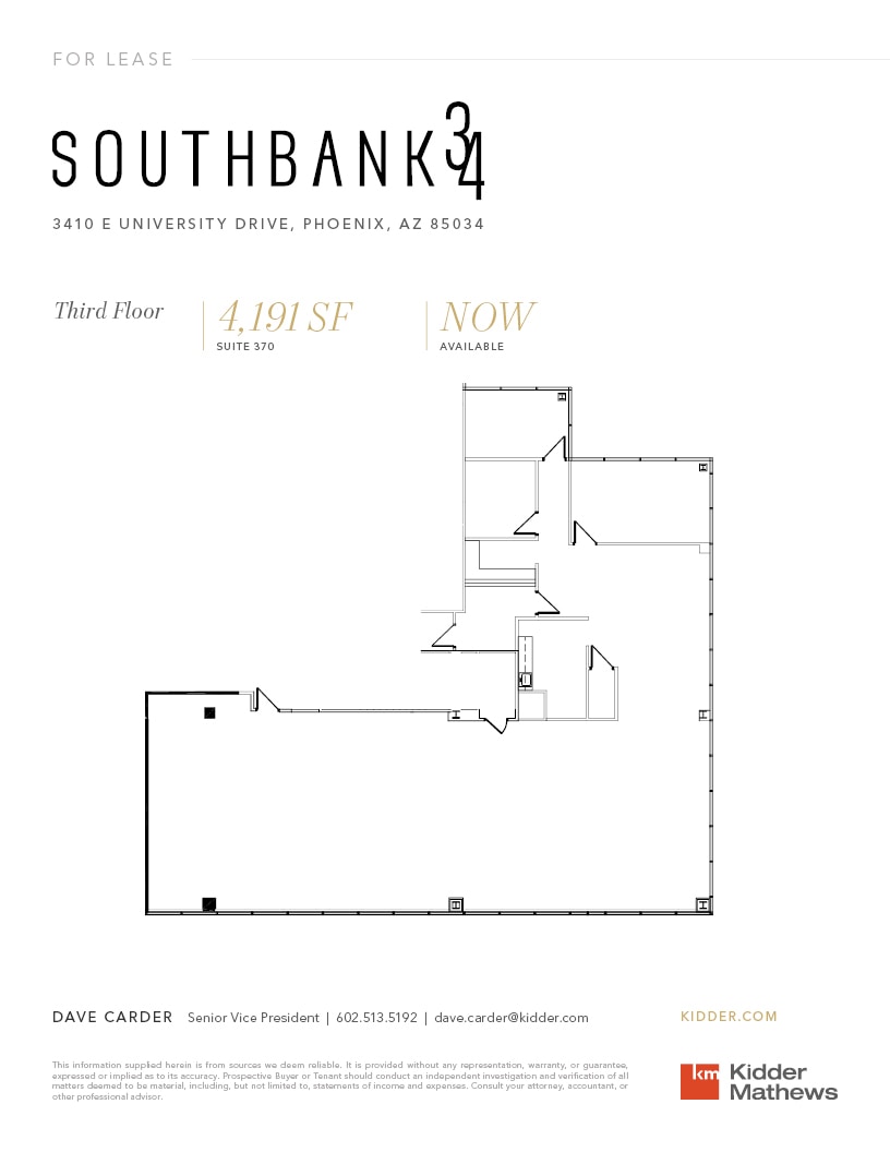 3410 E University Dr, Phoenix, AZ for lease Floor Plan- Image 1 of 1