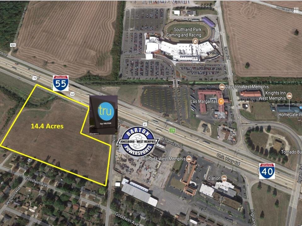 N Service Rd, West Memphis, AR for sale Aerial- Image 1 of 1