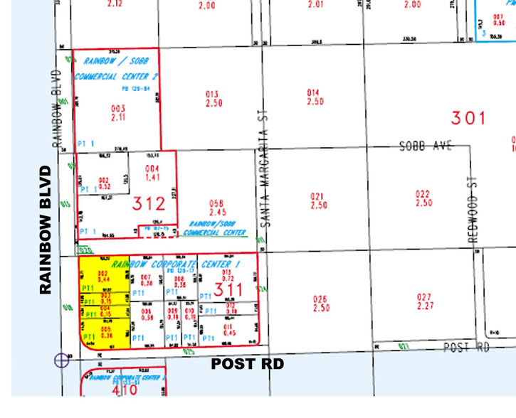 6252 S Rainbow Blvd, Las Vegas, NV for sale - Plat Map - Image 2 of 7