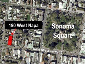 190 W Napa St, Sonoma, CA - aerial  map view