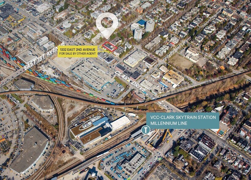 1336 2nd Av E, Vancouver, BC for sale - Aerial - Image 2 of 3