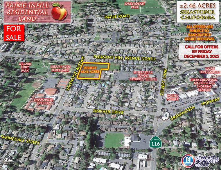 7983 Covert Lane, Sebastopol, CA for sale - Aerial - Image 1 of 1