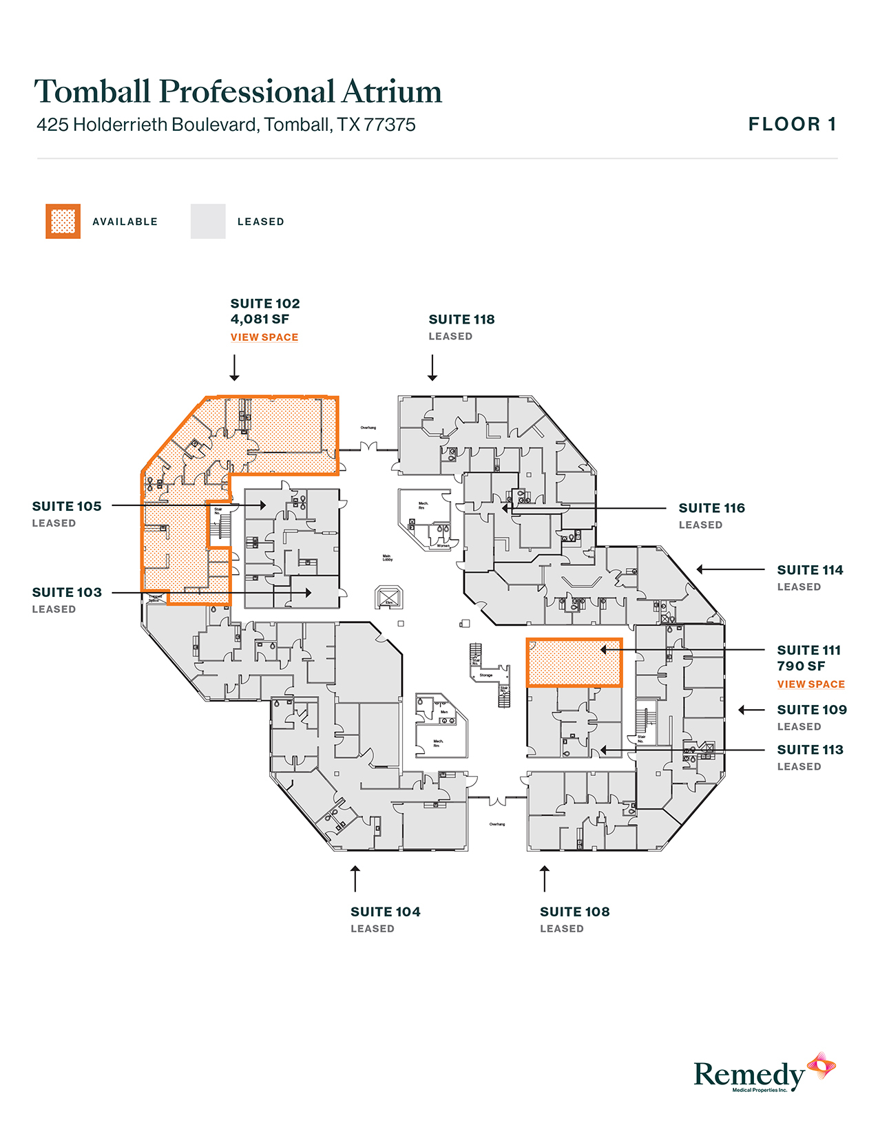 425 Holderrieth Blvd, Tomball, TX for lease Floor Plan- Image 1 of 1