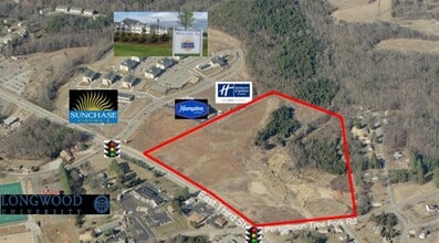 E. Third Street St, Farmville, VA - AERIAL  map view