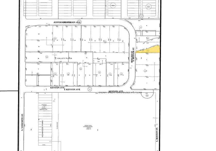 3600 S Beeler St, Denver, CO for sale - Plat Map - Image 3 of 5