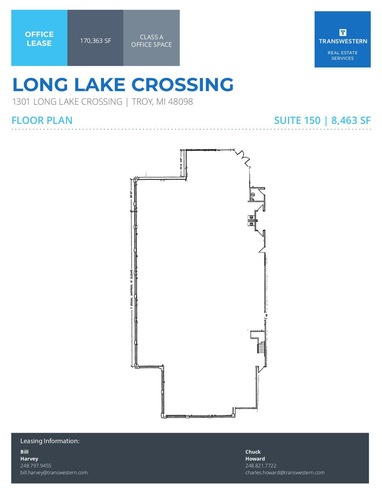 1301 W Long Lake Rd, Troy, MI for lease Floor Plan- Image 1 of 1