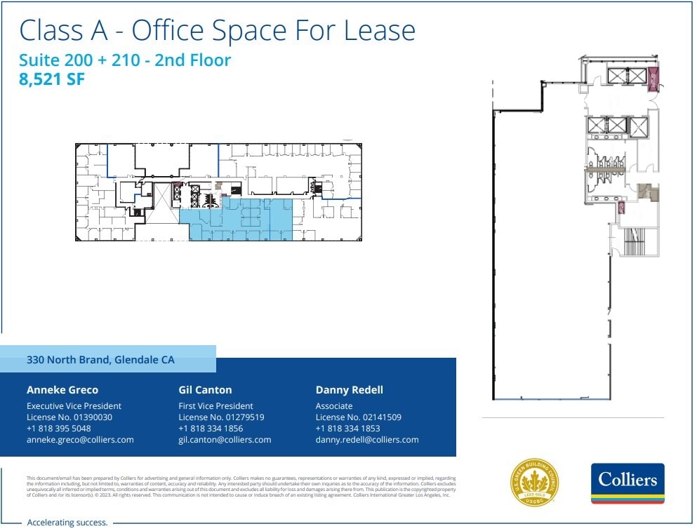 330 N Brand Blvd, Glendale, CA for lease Floor Plan- Image 1 of 1