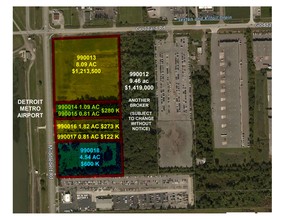 11201 Middlebelt Rd, Romulus, MI - aerial  map view - Image1