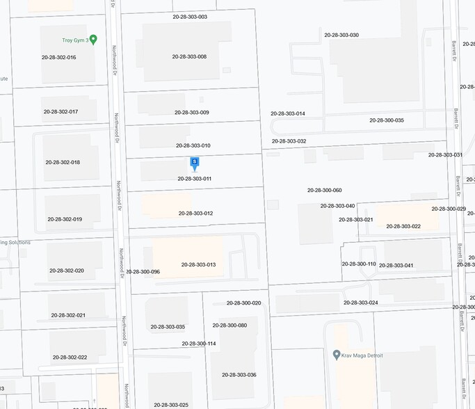 1788 Northwood Dr, Troy, MI for lease - Plat Map - Image 2 of 2