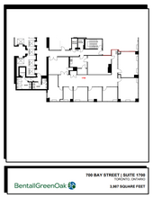 700 Bay St, Toronto, ON for lease Floor Plan- Image 1 of 1