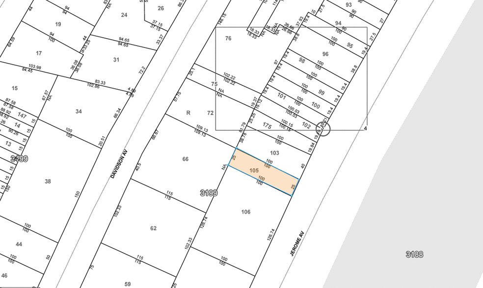 2415-2429 Jerome Ave, Bronx, NY for lease - Plat Map - Image 1 of 1