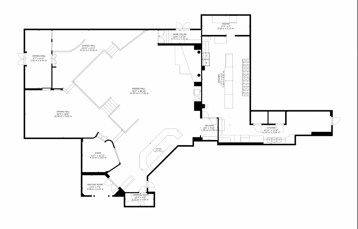 801 Brickell Bay Dr, Miami, FL 33131 - Unit Restaurant -  - Floor Plan - Image 1 of 1