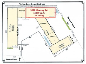 3028 Mercury Rd, Jacksonville, FL for lease Floor Plan- Image 2 of 2