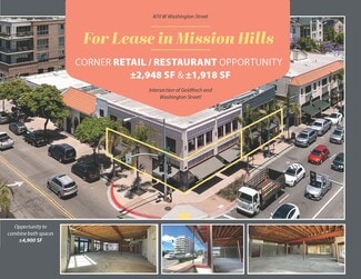 More details for 870 W Washington St & 820 W Mission St, San Diego, CA - Retail for Lease