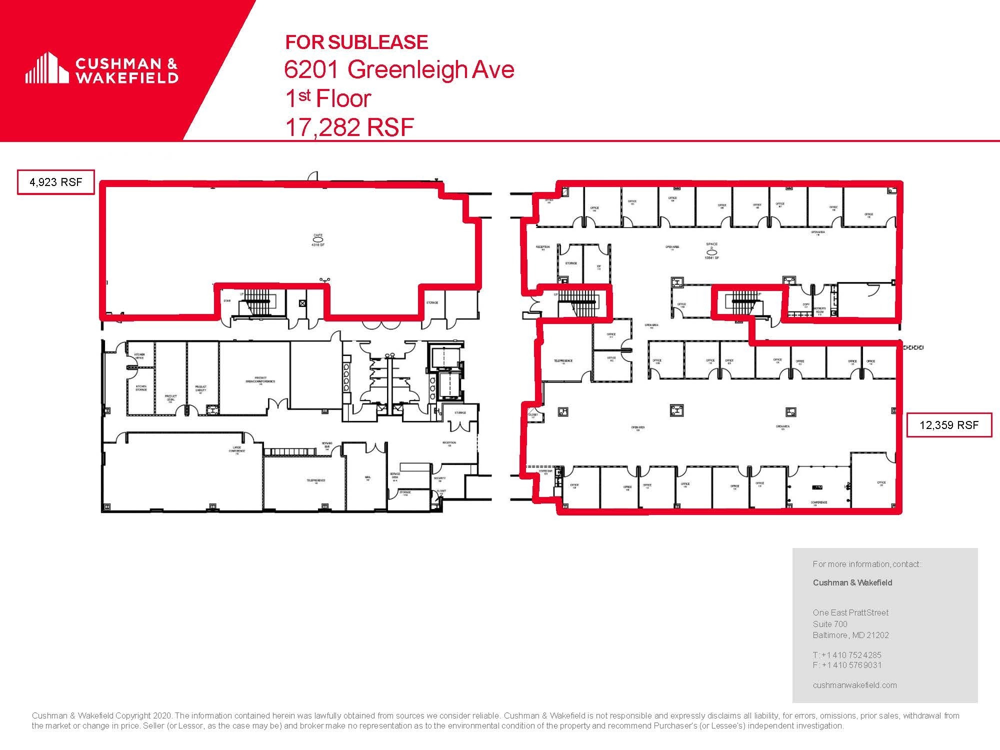 6201 Greenleigh Ave, Middle River, MD for lease Floor Plan- Image 1 of 2