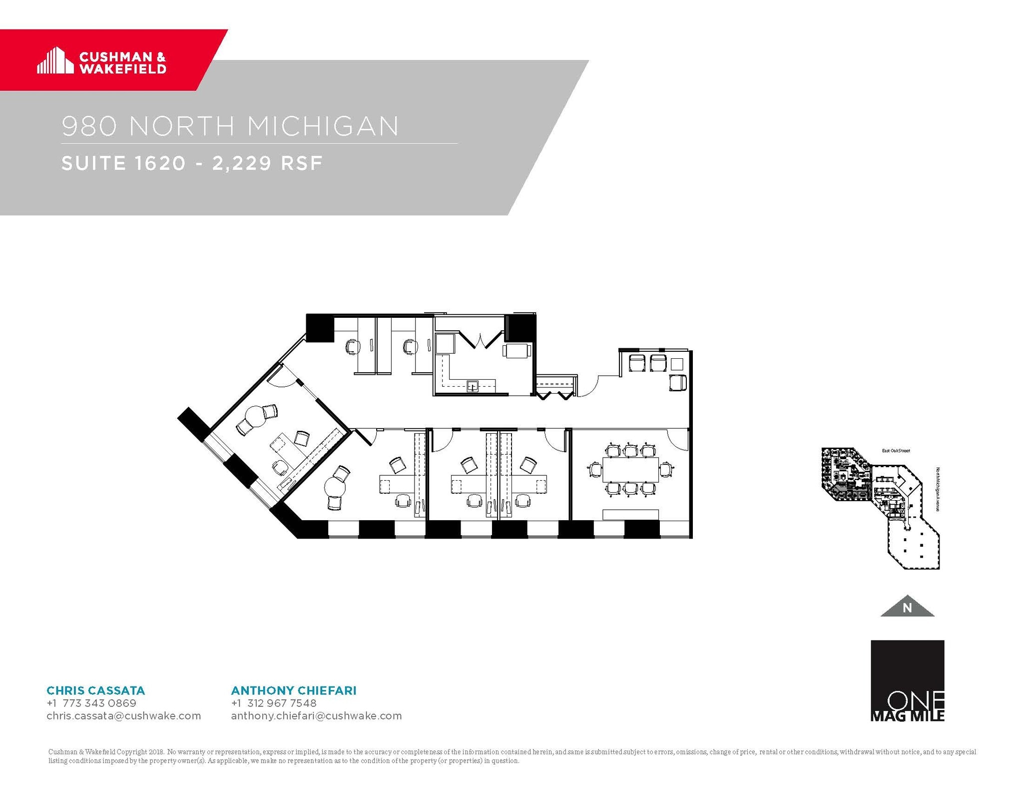 980 N Michigan Ave, Chicago, IL for lease Floor Plan- Image 1 of 1