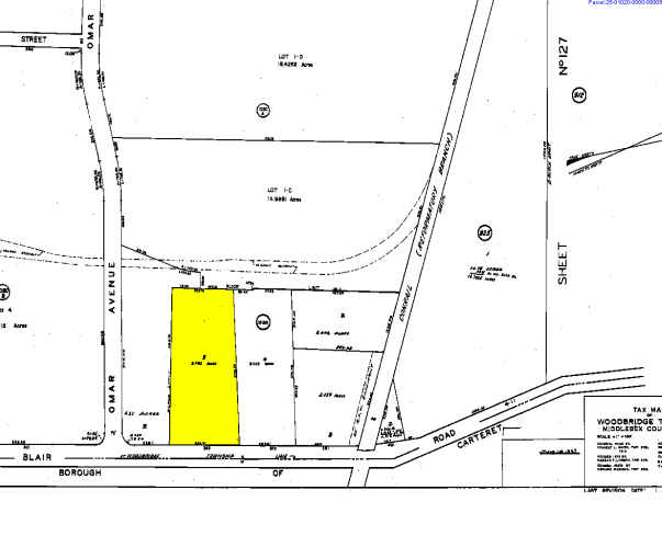 365 Blair Rd, Avenel, NJ for lease - Plat Map - Image 2 of 2