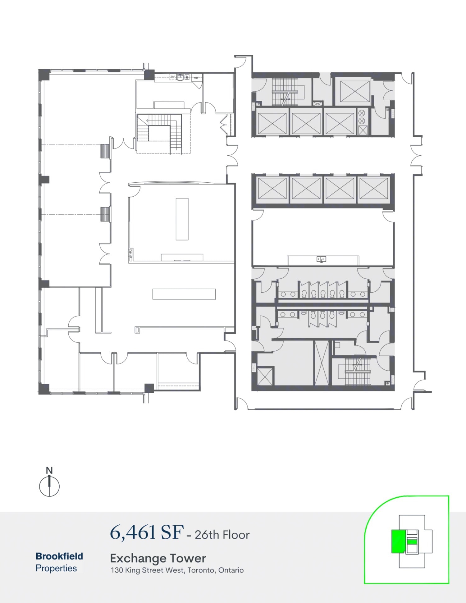 130 King St W, Toronto, ON for lease Floor Plan- Image 1 of 1