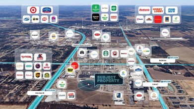 NEC Crossroads Dr & Meridian dr, Plover, WI - aerial  map view