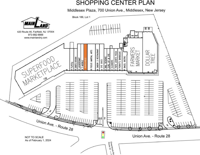 738 Union Ave, Middlesex, NJ for lease - Site Plan - Image 3 of 7