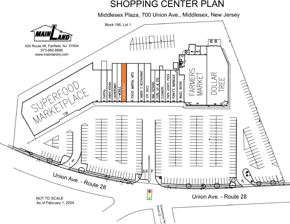 738 Union Ave, Middlesex, NJ for lease Site Plan- Image 1 of 1