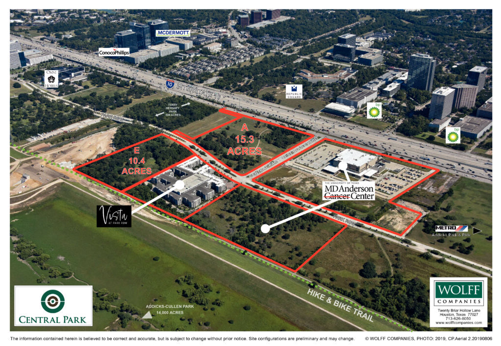 I-10 and Park Row, Houston, TX for sale Aerial- Image 1 of 3