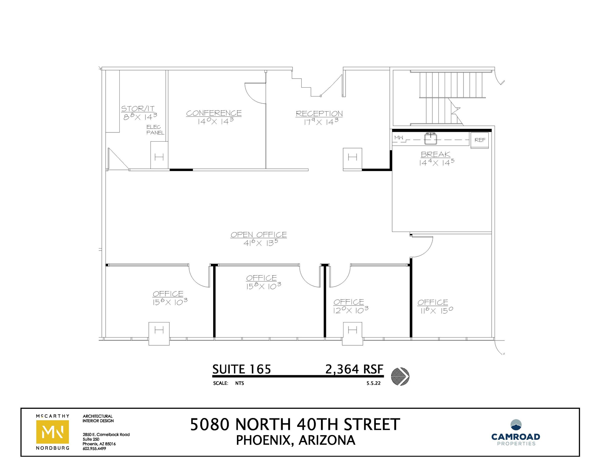 5080 N 40th St, Phoenix, AZ for lease Floor Plan- Image 1 of 1