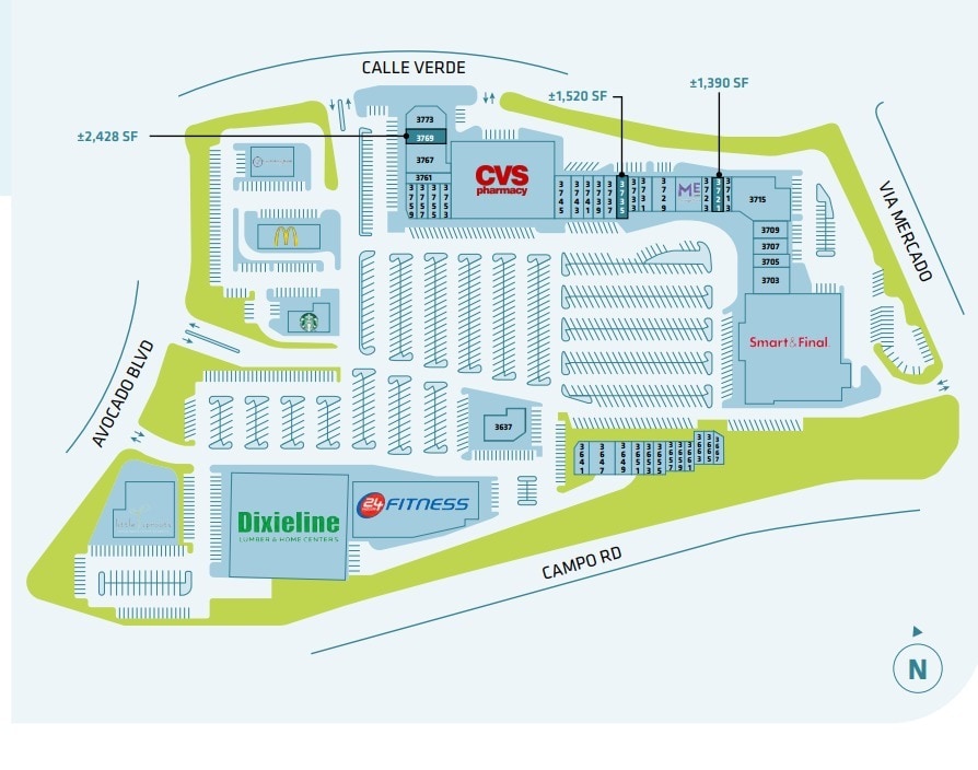 3605-3787 Avocado Blvd, La Mesa, CA for lease Site Plan- Image 1 of 1