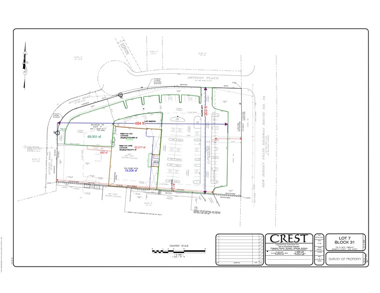 430 State Route 34, Colts Neck, NJ for sale - Site Plan - Image 2 of 3