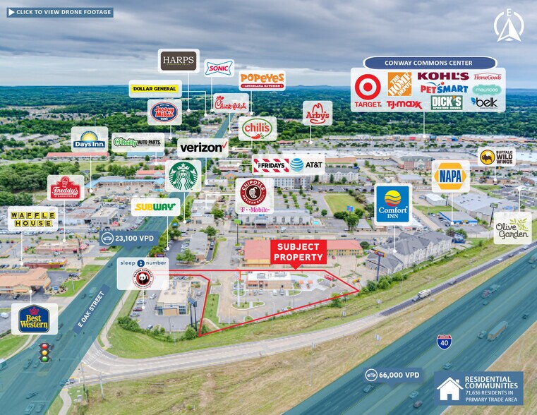 813 Oak St, Conway, AR 72032 Whataburger