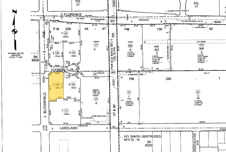 10928 Bloomfield Ave, Santa Fe Springs, CA for sale Plat Map- Image 1 of 1