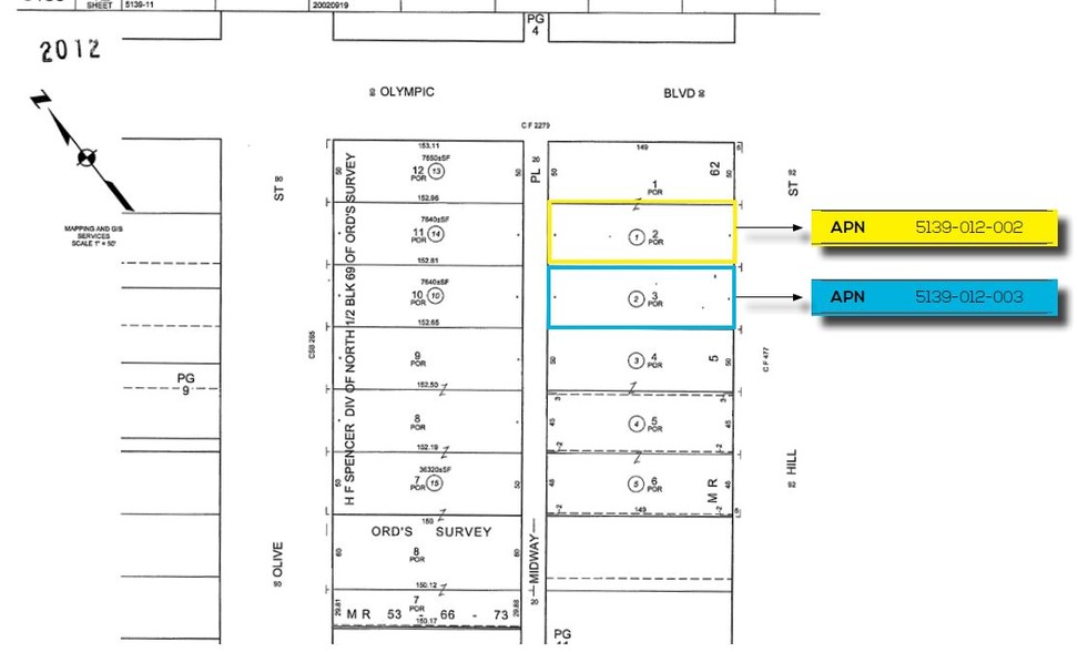 1017 S Hill St, Los Angeles, CA for sale - Site Plan - Image 3 of 3