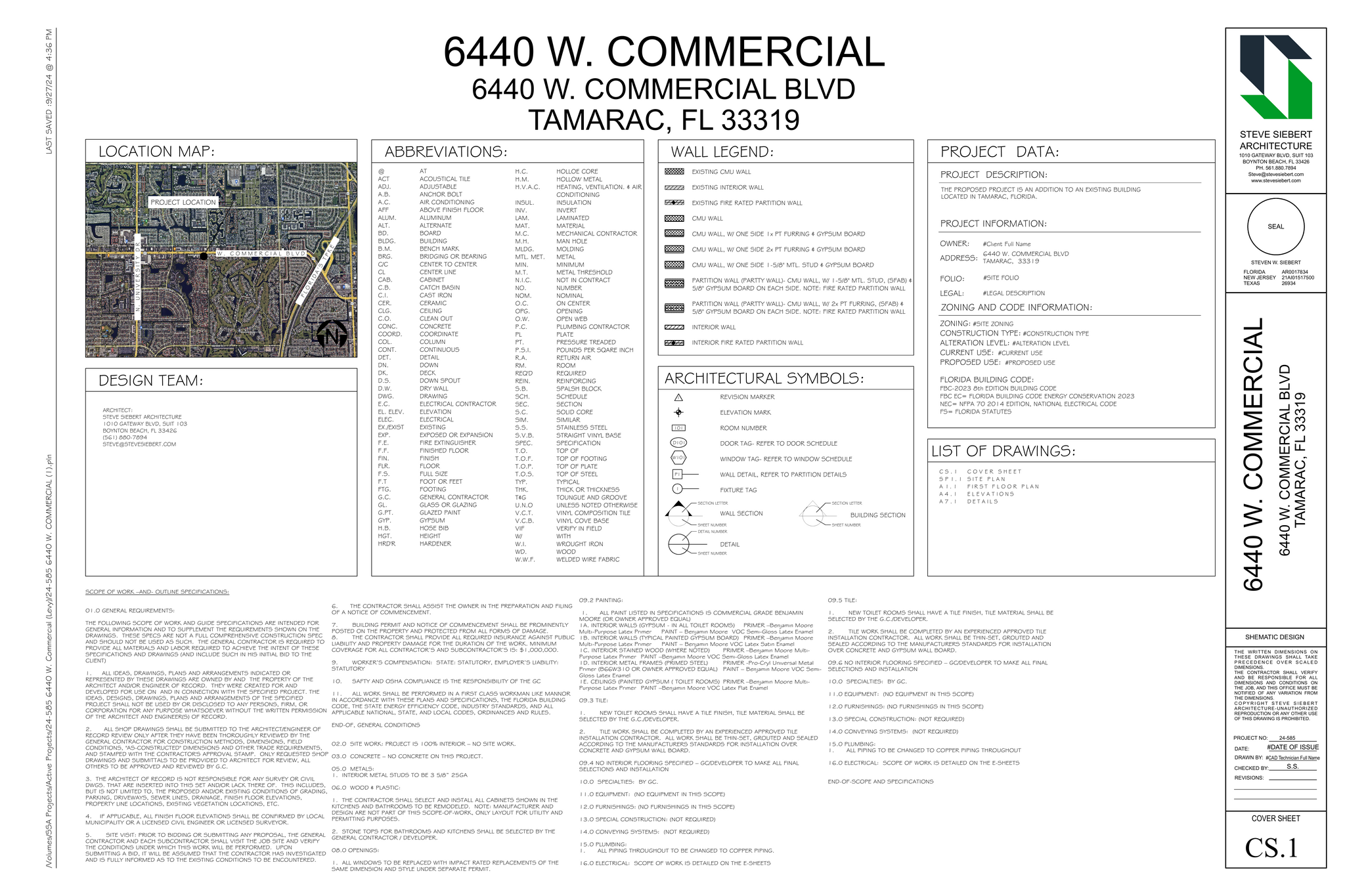 6420-6464 W Commercial Blvd, Lauderhill, FL for lease Floor Plan- Image 1 of 5