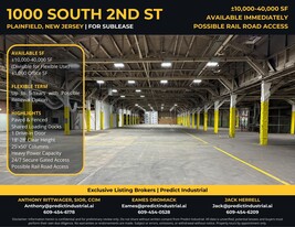 1000 S 2nd St, Plainfield NJ - Warehouse