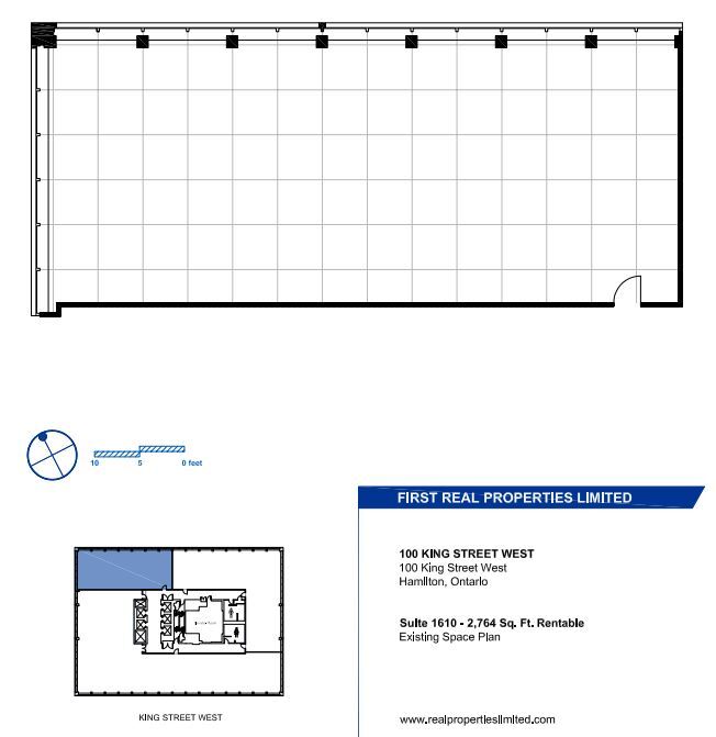 100, 110, and 120 King St W, Hamilton, ON for lease Floor Plan- Image 1 of 1