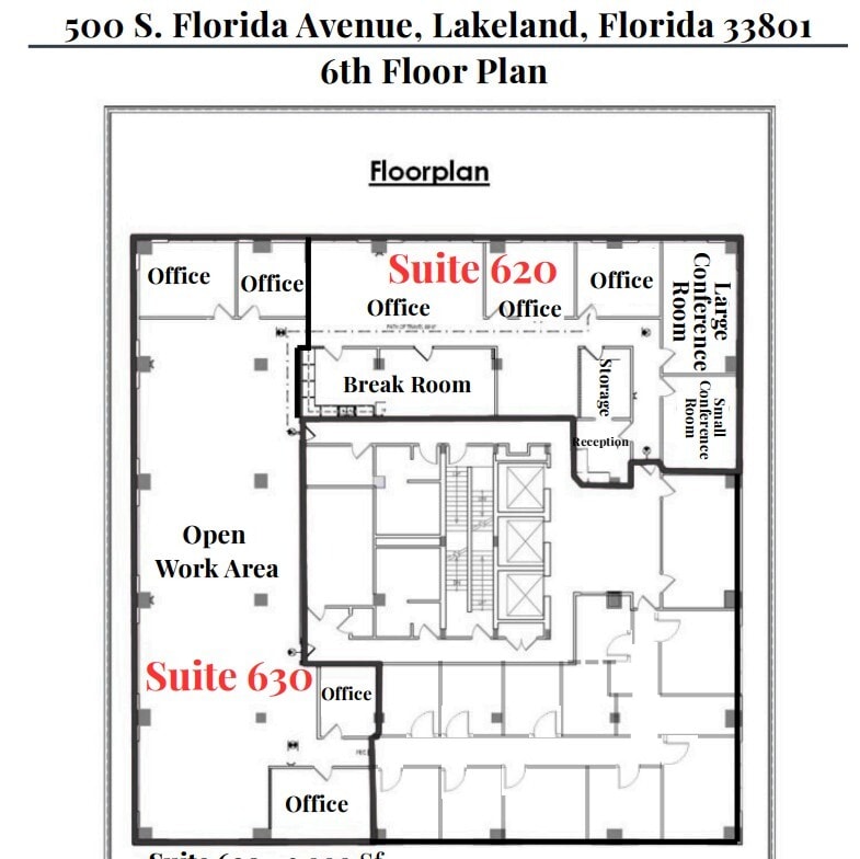 500 S Florida Ave, Lakeland, FL for lease Floor Plan- Image 1 of 1