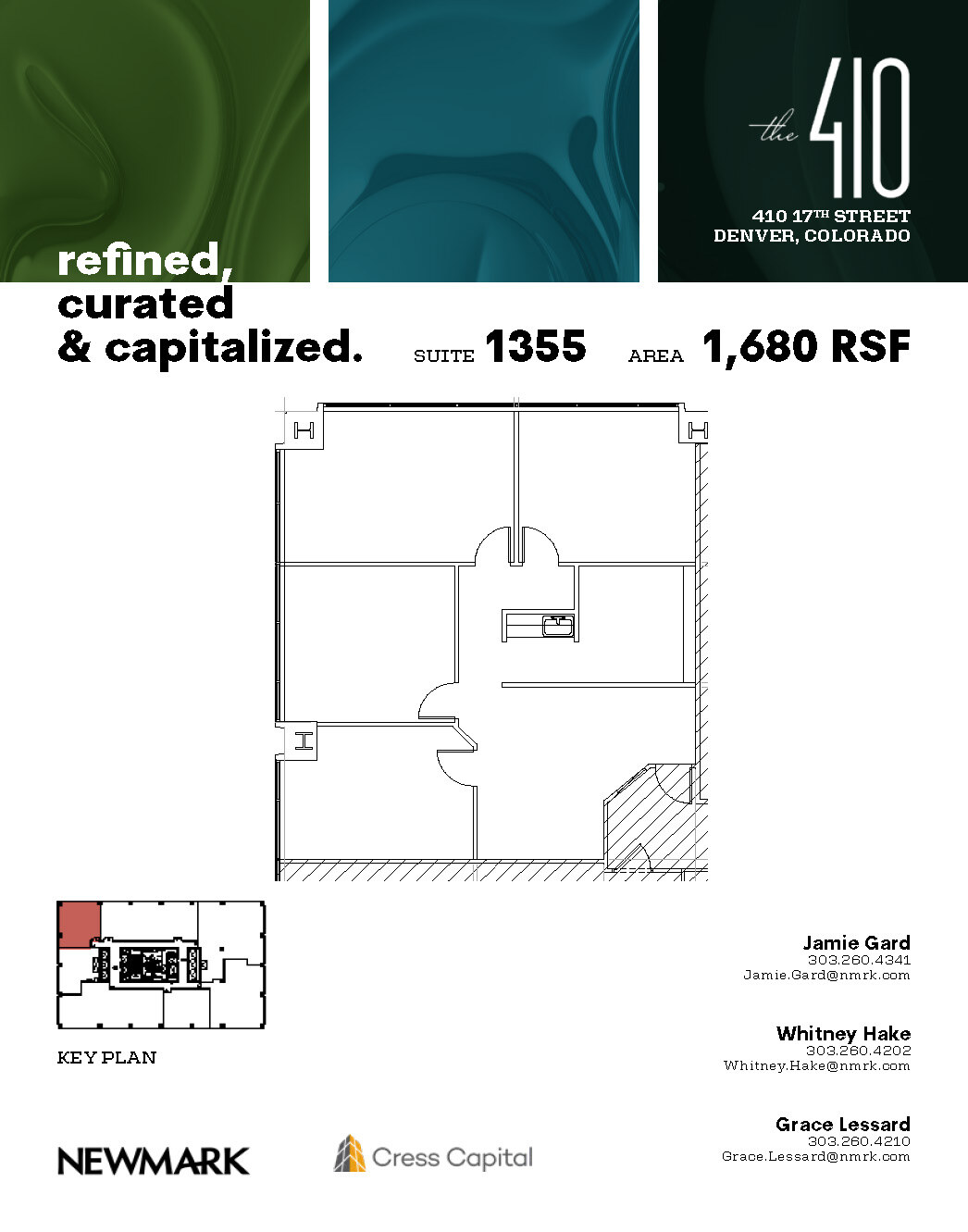 410 17th St, Denver, CO for lease Floor Plan- Image 1 of 2