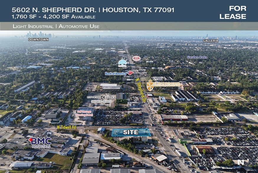 5602 N Shepherd Dr, Houston, TX for lease - Building Photo - Image 1 of 4