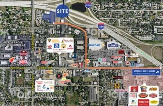 8764 W Hackamore Dr, Boise, ID - AERIAL map view