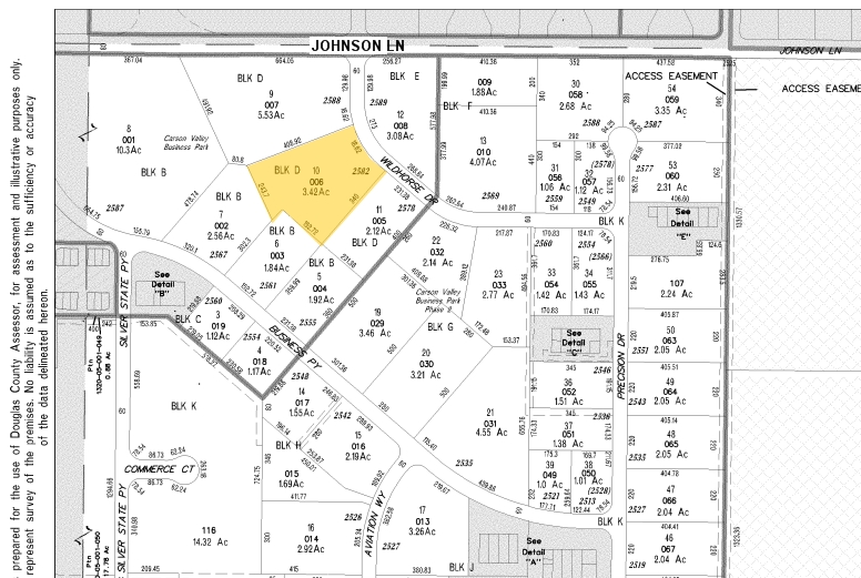 Carson Valley Business Park, Minden, NV for sale - Plat Map - Image 1 of 1