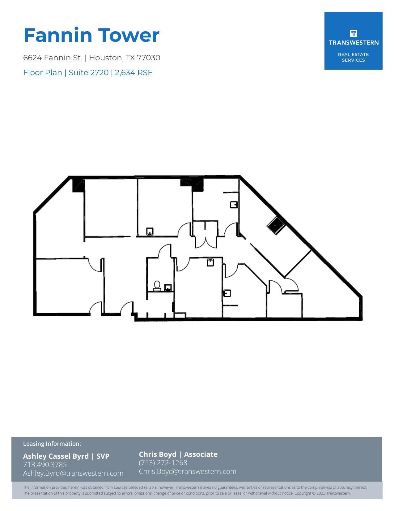 6624 Fannin St, Houston, TX for lease Floor Plan- Image 1 of 1