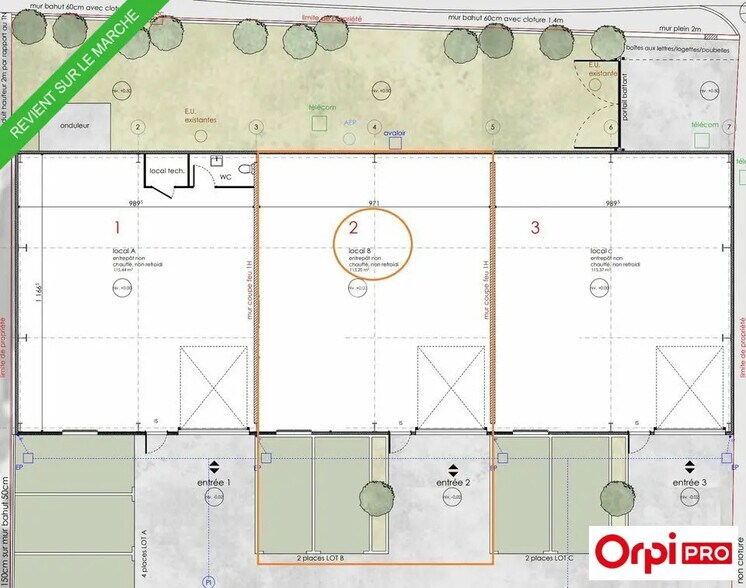 Flex in Valence for lease - Site Plan - Image 2 of 2