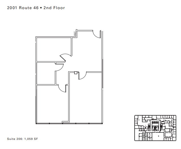 2001 Route 46, Parsippany, NJ for lease Floor Plan- Image 1 of 1