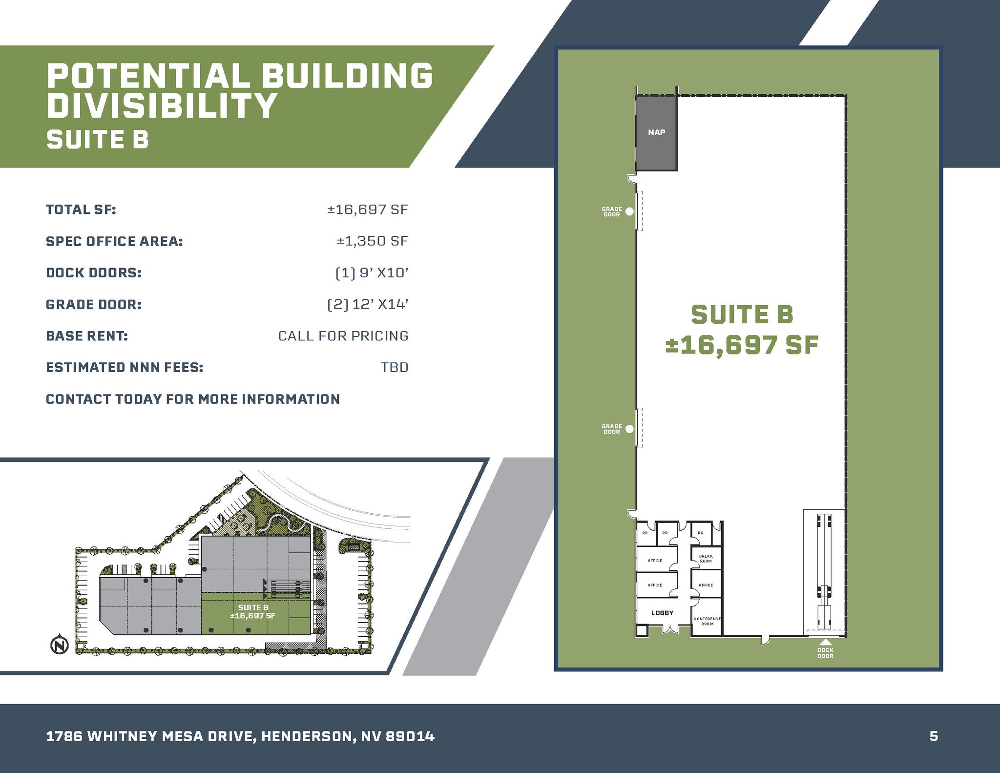 1786 Whitney Mesa Dr, Henderson, NV for lease Floor Plan- Image 1 of 1
