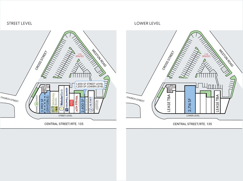 74-102 Central St, Wellesley, MA for lease - Site Plan - Image 3 of 10